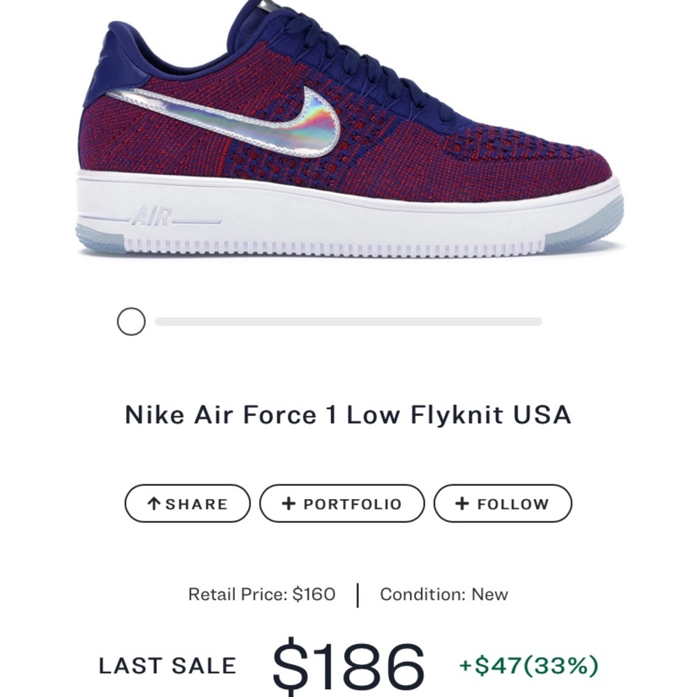 Nike Air Force 1 Low Flyknit USA